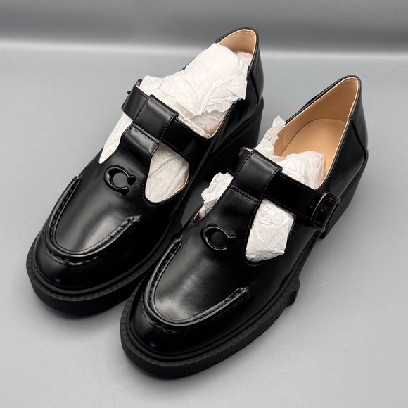 Coach Shoes - COACH Women's Liv Leather Mary Jane Flats